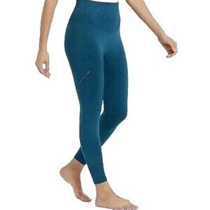 Women's High-Waisted Seamless 7/8 Leggings - JoyLab Blue L Nwt34